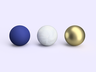 Experimenting 3d balls gold material texture