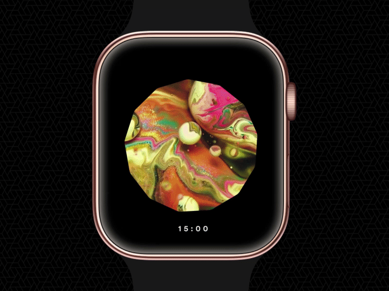 Apple Watch - Watch Face Motion 2d 3d app apple watch blue color design flat ink motion oil ui