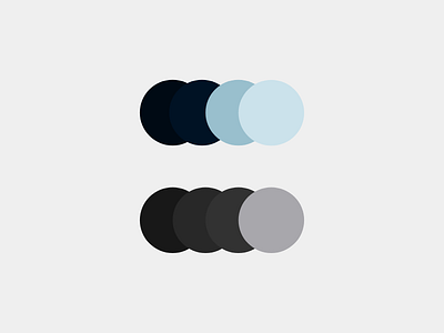 Colour Exploration for Dark UI Desktop Application blue color colour dark ui grey ui