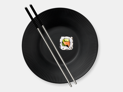 Reusable Chopsticks 1.1 3d black chopstick food fusion360 industrial