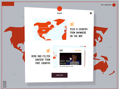 Interactive Map content design interactive map ui ux website