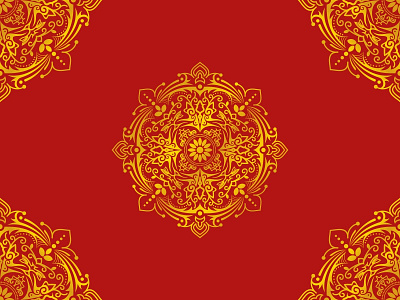 Mandala floral mandala motive wallpaper art