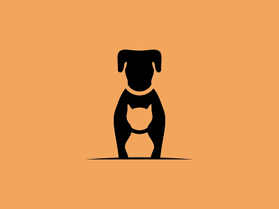 Collarist animal brand cat character dog illustration logo mascot negative space