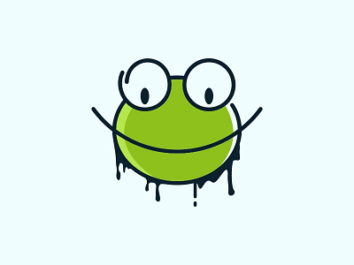 Frog Head animal character illustration logo mascot tshirt