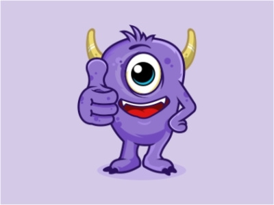 MONTER 4 art character clean creative cute design illustration logo mascot monster vector