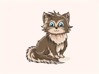 CuteCat animal character clean creative cute design illustration logo mascot vector