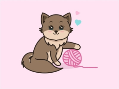HappyCat animal character clean creative cute design illustration logo mascot vector