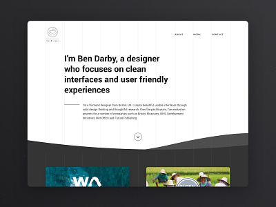Portfolio site idea aesthetic clean design inspiration minimal monochrome portfolio web web design