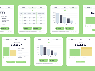 Cambrian — Calculators bank banking branding buttons calculator design finance graph loan mortgage ui design ux design website