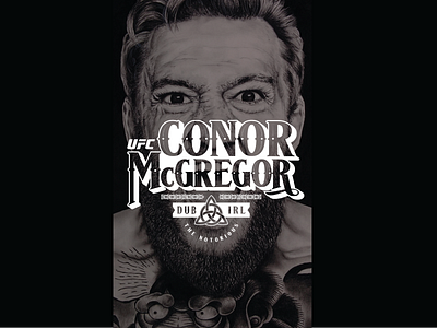 McGregor branding champions design fight night font graphics logo type vector