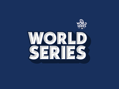 World Series type treatment baseball typography