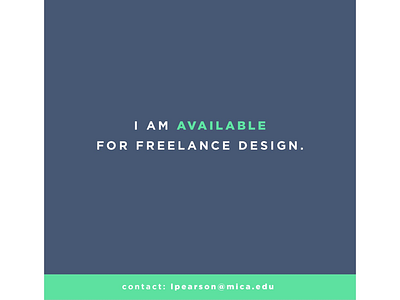 Available for Freelance!