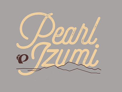 Pearl Izumi adventure bike biker font mountains outdoor pearl izumi type typography