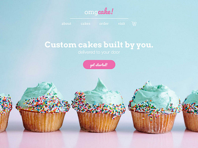 omgCake! - Daily UI Challenge 003 Landing Page