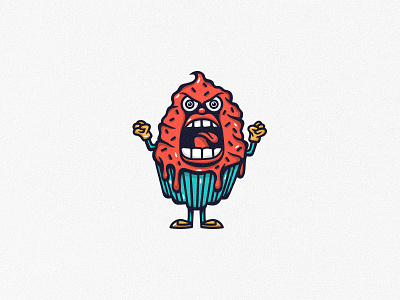 Muffin cartoon character graphicdesign illustration mascot muffin rage muffin