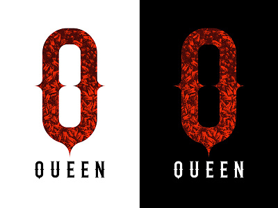 Queen of all drones bee logodesign queen