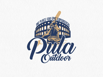 Pula Outdoor adventure drawing graphicdesign illustration kayak kayaking logo logodesign outdoor sea typography vectorart