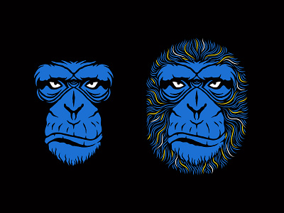 Monkey animal chimpanzee cyber cybersecurity graphicdesign hand drawn illustration art monkey icon monkey logo vectorart wacom