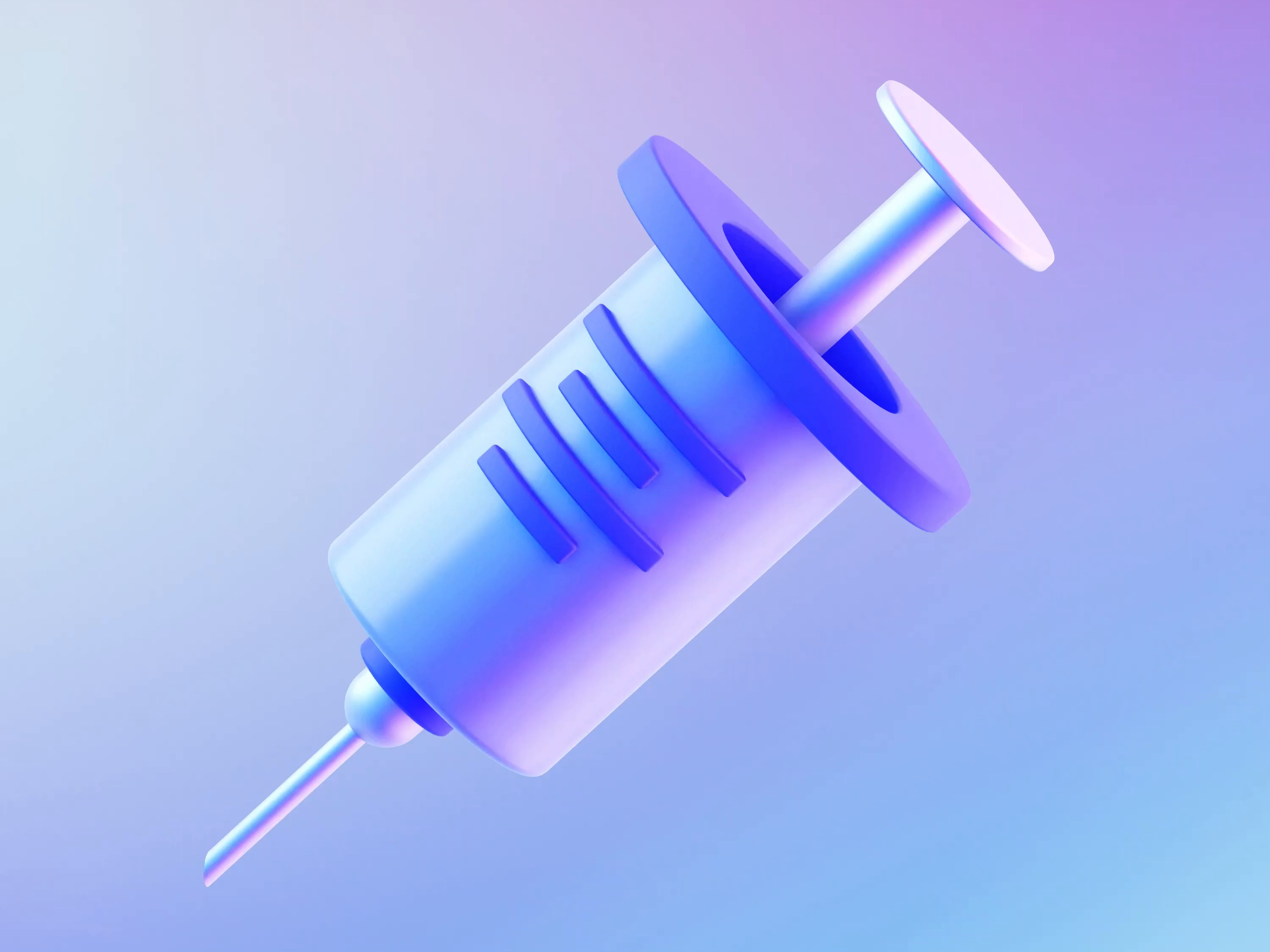 3D syringe icon