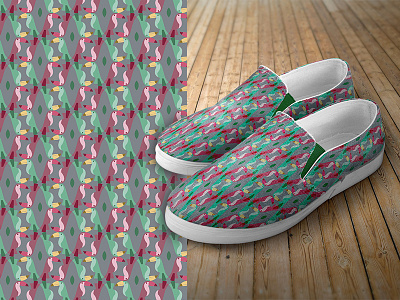 Toucan Pattern birds fashion illustration pattern shoes textile toucan vector