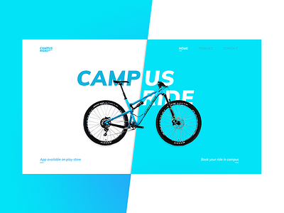 Landing Page campus daily ui landing page ride