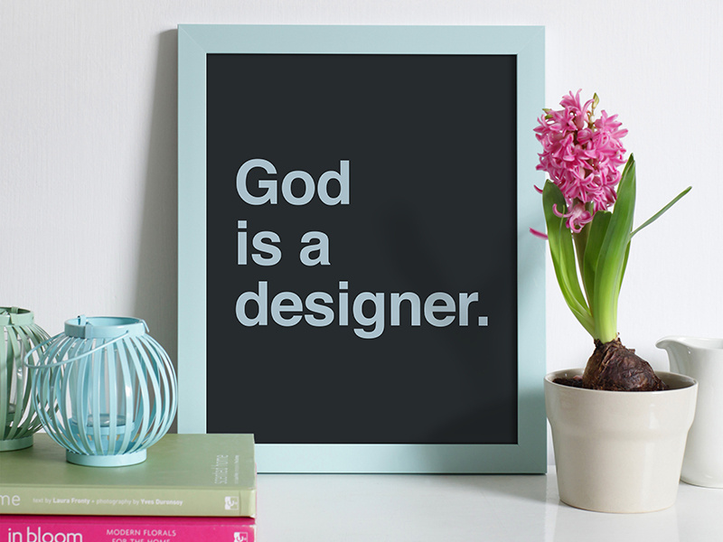 God is a designer by Lemon and Thyme on Dribbble