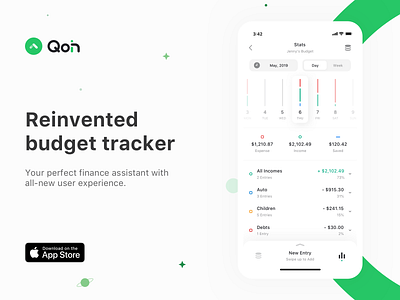 🚀 Qoin - Expenses and Incomes (Real Product)