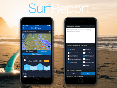 SurfReport impact design surfing ux design