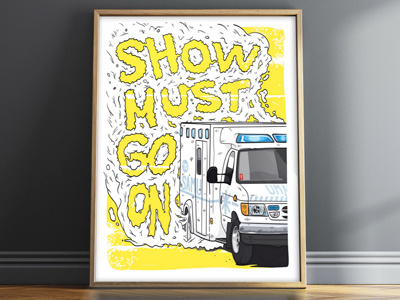 Show must go on ! illustration illustrator lighton vector
