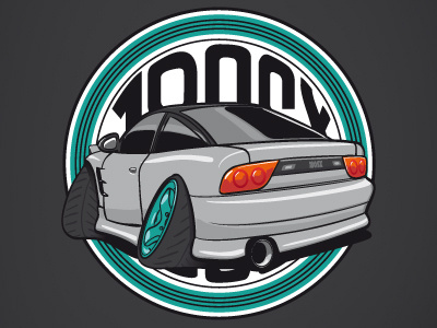 180SX - Zombies Drifters (ZD) illustrator vector