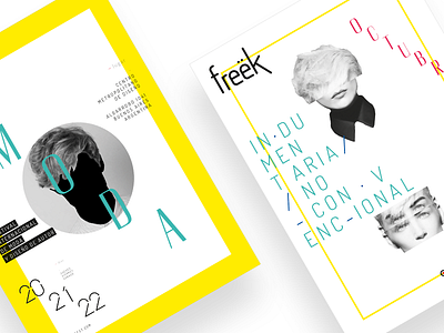 Freek Fashion Festival Flyer1 collage editorial fashion festival graphic design print typo