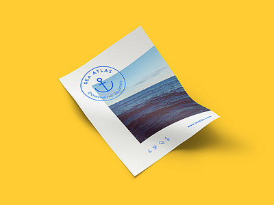 Seatlas Poster brand design branding card corporative editorial logo poster print sea