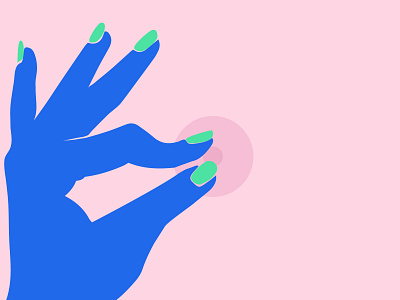 nipple blue color drawing fingers handrawn hands illustration nipple pink vector
