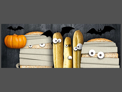 Morato Pane. Facebook Cover Photo for Halloween graphic design illustration social design