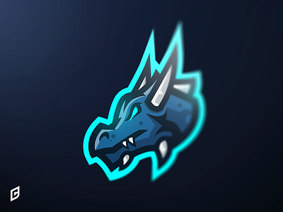 Dragon mascot logo