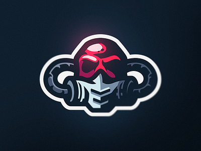 Gas Mask branding design esports gaming gas logo mascot mask premade skull sports