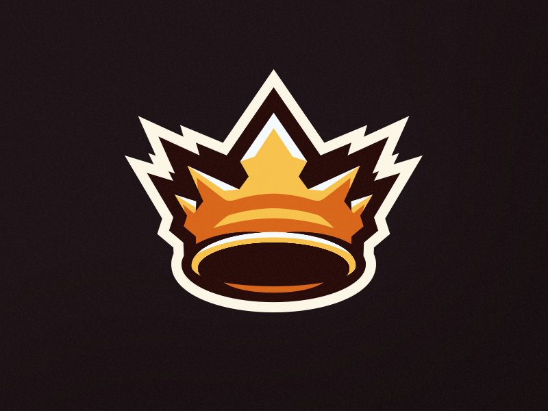 Crown mascot logo by Ričardas on Dribbble