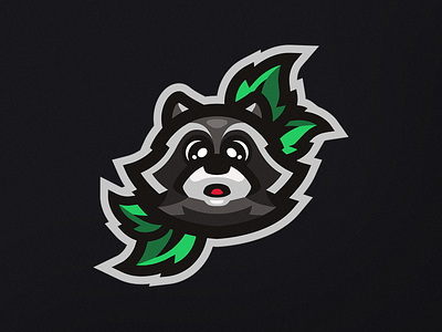 Cute raccoon branding cute animal esports illustration logo mascot mascot logo raccoon sports vector