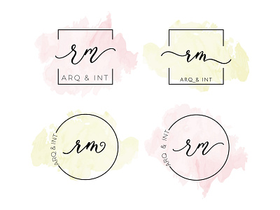 Logo RM brand branding design feminine logo identity logo logotype minimal typography visual id