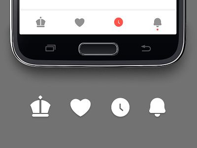 Tab bar icons android icons tabbar ui