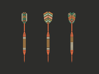 Darts design illustration vector
