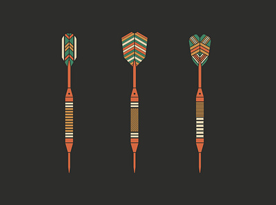 Darts design illustration vector