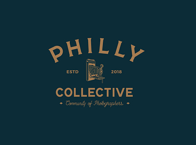 Philly Collective Full Lock Up branding design illustration logo typography vector