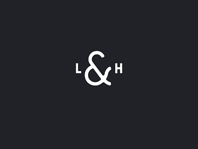 L & H branding design logo typography vector