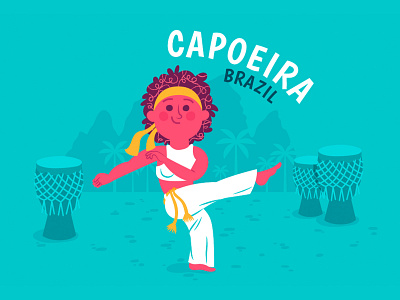 Capoeira Dance for Time Well Spent art brazil capoeira character characterdesign color dance illustration vector