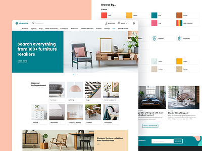 UX/UI for Furniture Discovery - Homepage