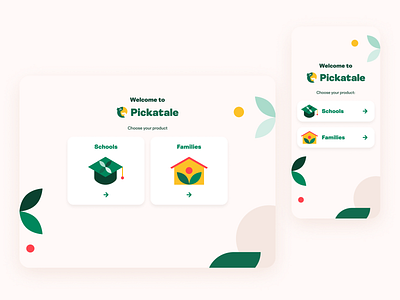 Pickatale - Digital reading app for kids app brand identity color digital reading illustration login product ui ux uxui