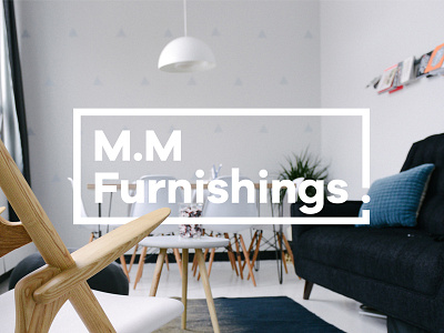 MM Furnishings Logo clean contemporary furniture logo simple