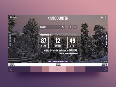 Polar Night Counter aurora borealis color counter finland landscape northern lights polar night