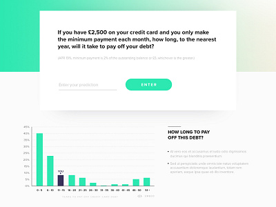 Credit Nation Pages card chart credit graph green information menu nation ui web